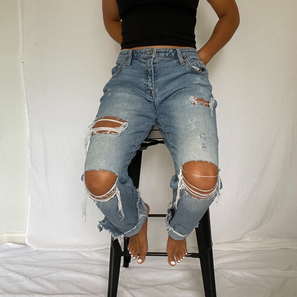 Medium Wash Boyfriend Jean